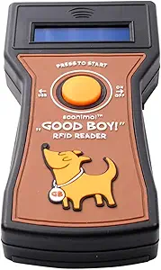 Pet's Choice Good Boy Microchip Scanner for Dogs & Cats - RFID Tracker Reads ISO FDX-B, FECAVA & AVID Microchips - Portable, USB Compatible, Battery Operated Pet ID Reader for Home, Vets & Travel