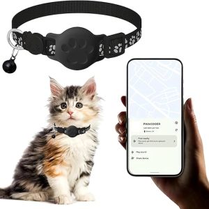 Cat Tracker GPS Collar for Cats Bluetooth Tracker for Android, Google Certified Key Finder/Luggage Tracker/Item Locator, Smart Tracking Tag Works...