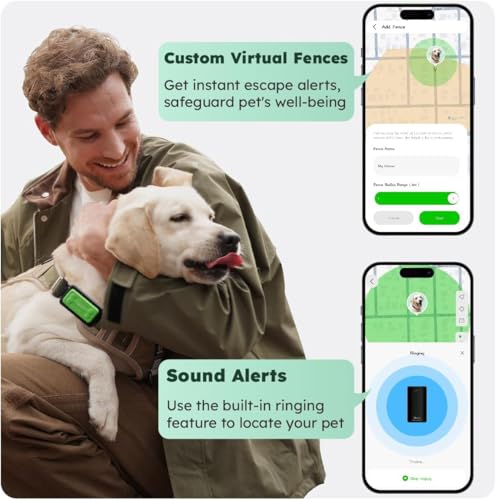 NeoStyle Smart Pet Tracker for Collar,Dog Tracker Pet Location Tracker with Holder,Waterproof