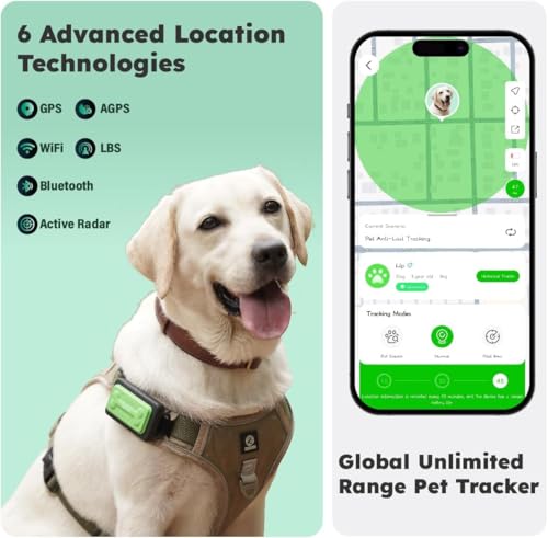 NeoStyle Smart Pet Tracker for Collar,Dog Tracker Pet Location Tracker with Holder,Waterproof