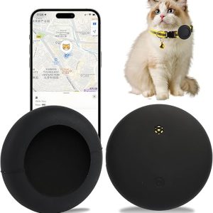 Pet Tracker for Cat, Smart Cat Location Tracker with Holder, MFi Certificated Tracking Device, No Monthly Fee, Works with Find My, Collar Not...