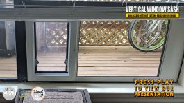 SB Standard Lockable Vertical Window Pet Door Insert