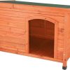 TRIXIE Pet Products Dog Club House, Large,Glazed Pine,40.75x26.75x28.25 Inch (Pack of 1),39552